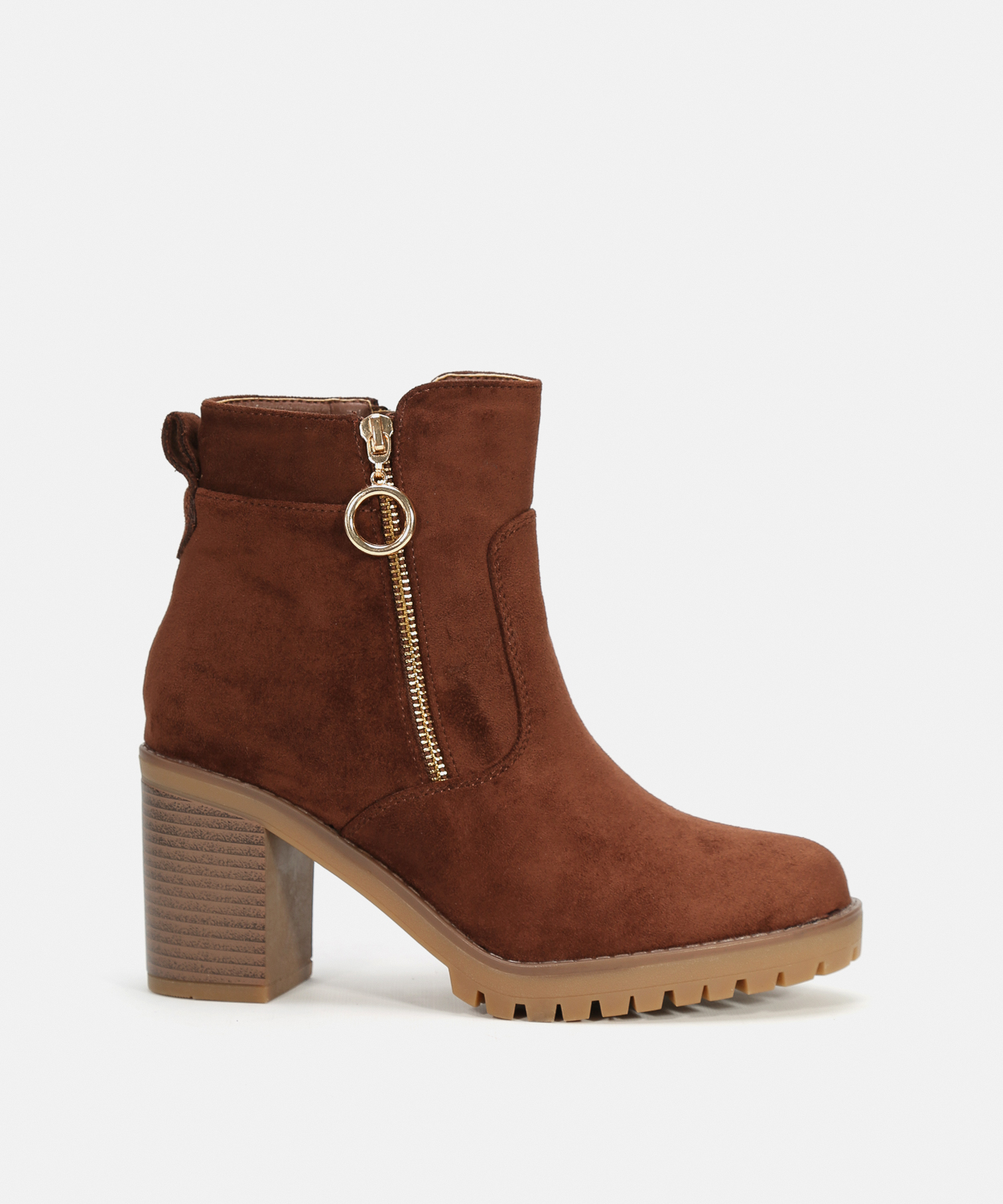 Botines tac&oacute;n cremallera externa image number null